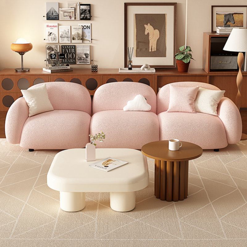 Canapé moderne de style crème rose