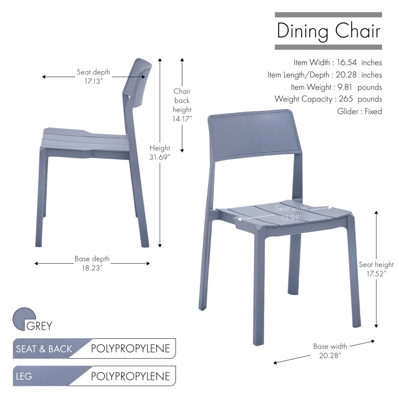 Sedbergh Dining Chair, Grey