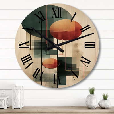 Horloge murale surdimensionnée en bois