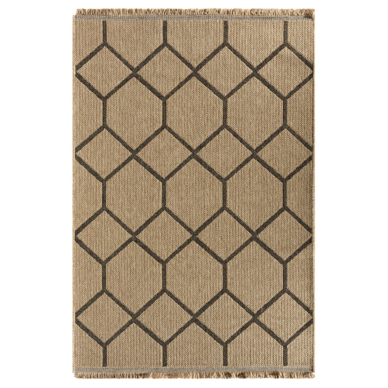 Koston Geometric Indoor Rug, Rectangle 6'7" x 8'3"