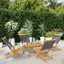 11-3 Polypropylene Garden Chair With Cushion Folding Chair Set-105676118
