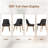 Ladaker Dining Chairs Kitchen Chairs with Wood Legs-698381189-723655903