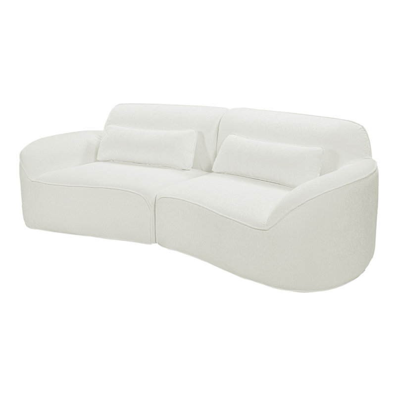 Canapé 95 po, Polyester beige