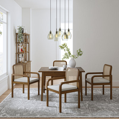 Chaise avec accoudoirs avec coussin amovible Amadou