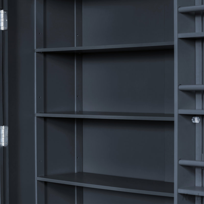 Grand garde-manger autoportant, armoire de rangement, Gris