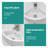 Efficient Space-saving Ceramic Sink Modern Design Wall-mounted