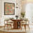 Mid-Century Modern Swivel Dining Chairs Set Of 2, Round Back Dining Chairs, Breakfast Table Chairs, Chairs For Wooden Table, Beige & Light Walnut
