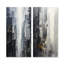 Horizon I - ensemble de 2 décorations murales gratte-ciel gris Skyline-1840397100-1840397103