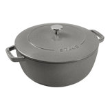 Staub Cast Iron Round Cocotte, Dutch Oven, 5.5-Quart, Serves 5-6, Made In France, Peony Pink