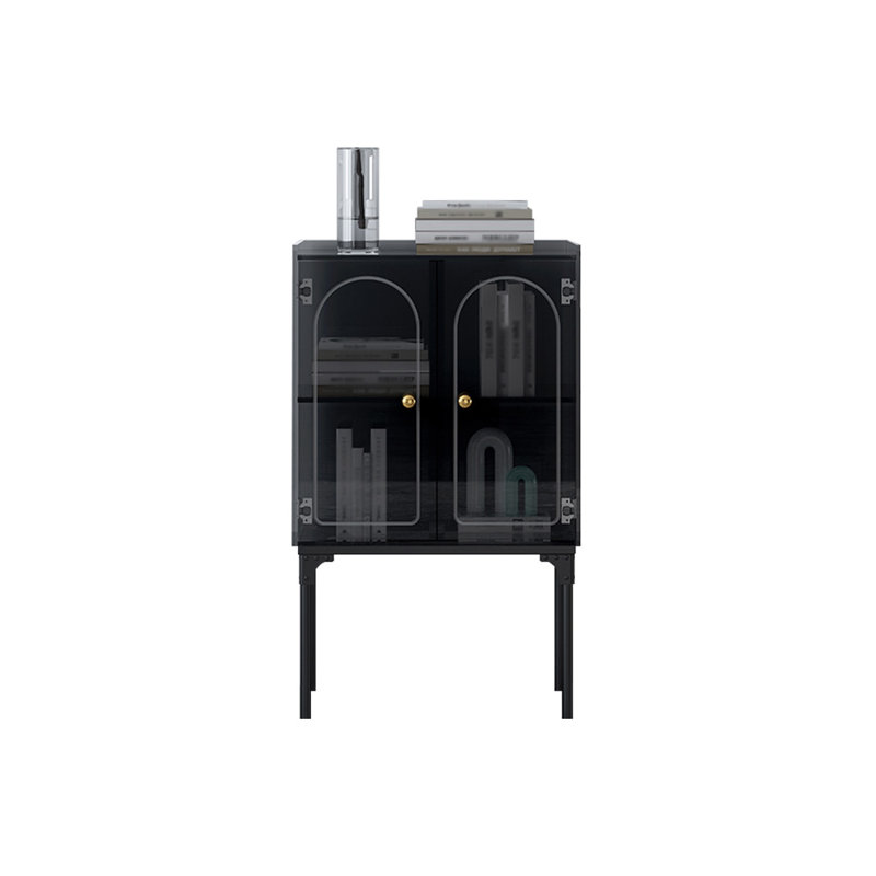 Armoire d'appoint luxueuse de style italien, Noir
