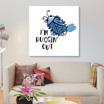 « bugging out ii », impression sur toile tendue