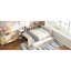 Lit plateforme en bois avec tablettes de rangement, lit gigogne, station de charge et tête de lit tapissier-4840684-4840685
