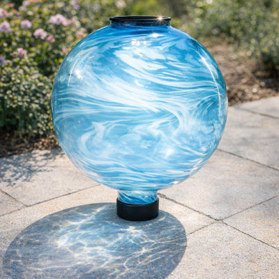 Gazing Ball Solar Colorful Glass Gazing Ball for Garden Decor