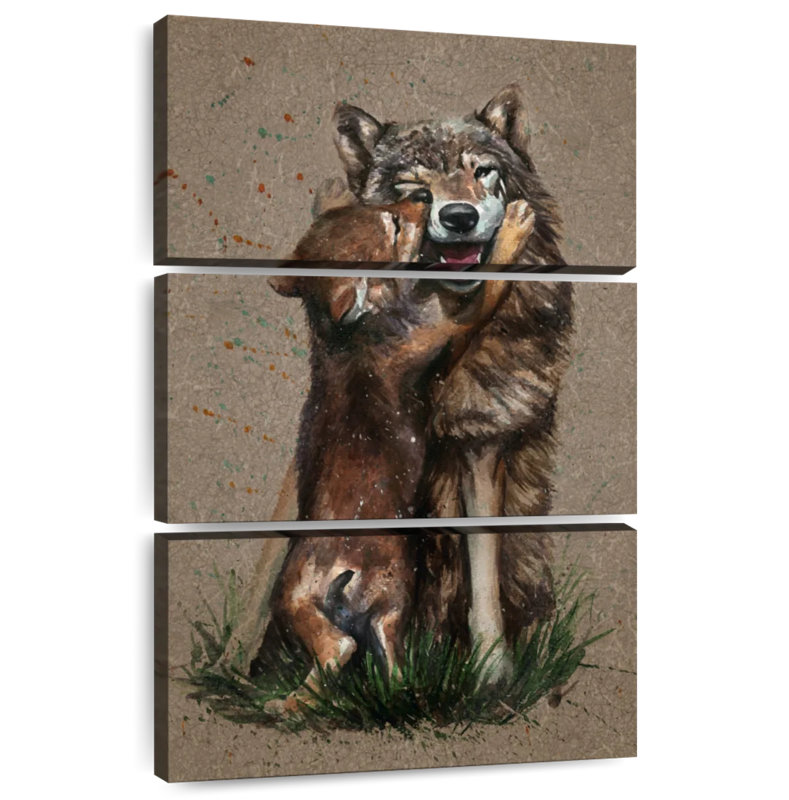 Brampt Wolf Parenting, 45" H x 28" W