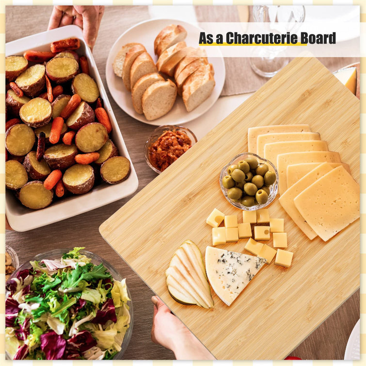 transparent.0 12-Piece Thickened Bamboo Cutting Boards, Bulk