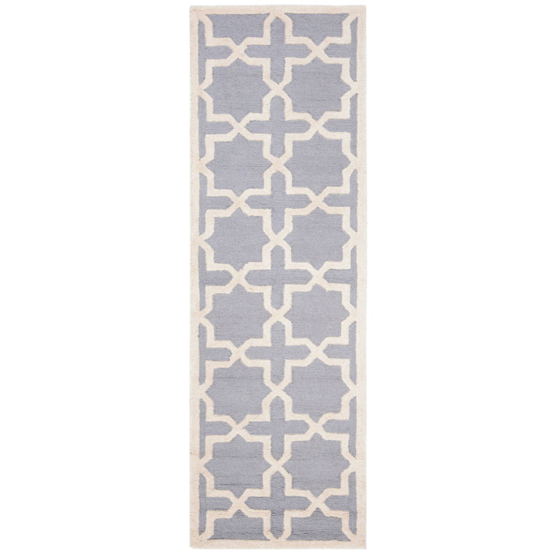 Igna Hand Tufted Wool Geometric Rug, Runner 2'6" x 8'