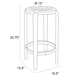 Awan Backless Outdoor Bar Stool