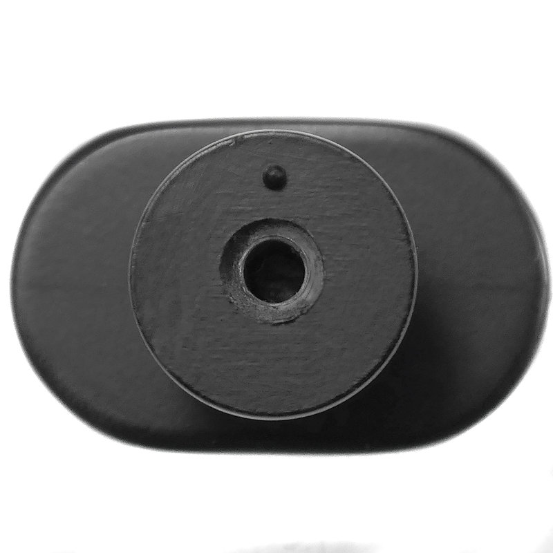 Oval Knob, Matte Black