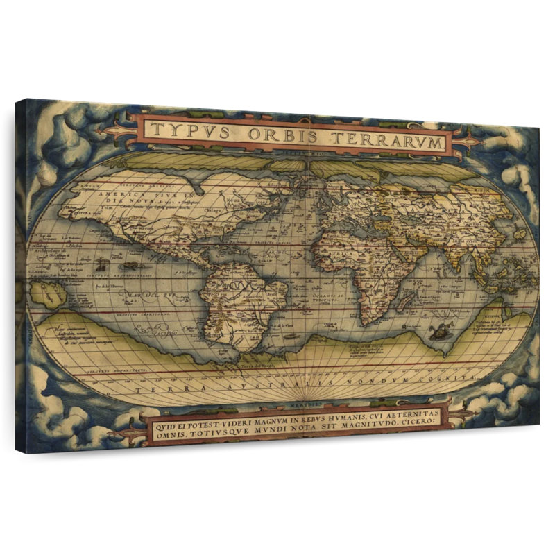 Carte antique d'Aliaz, H 24 po x l 36 po