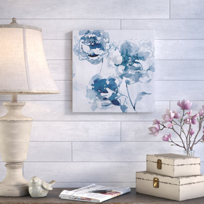 « indigo jardin i », impression sur toile