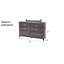 Commode 1 pièce style rustique avec poignées en métal et pieds en bois noirs