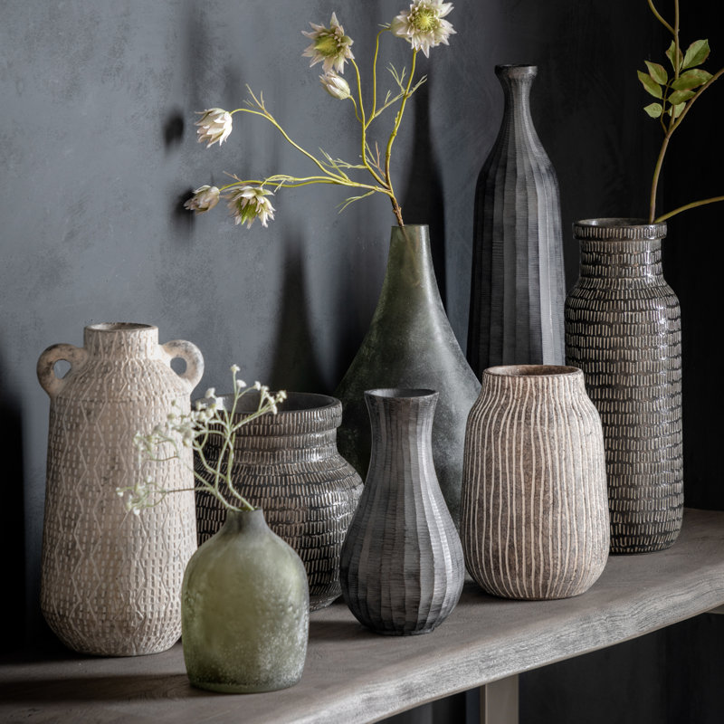 Leonila Aluminium Table Vase, 53cm H x 14cm W x 14cm D
