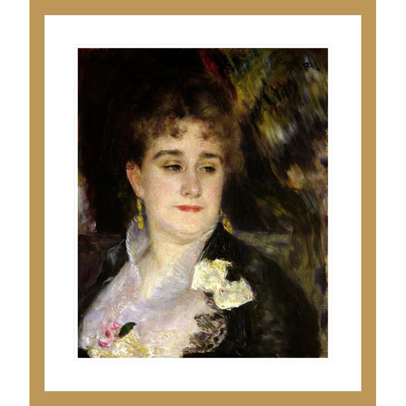 «Madame Georges Charpentier» par Pierre-Auguste Renoir, impression giclée encadrée, H 27,54 po x l 23,5 po