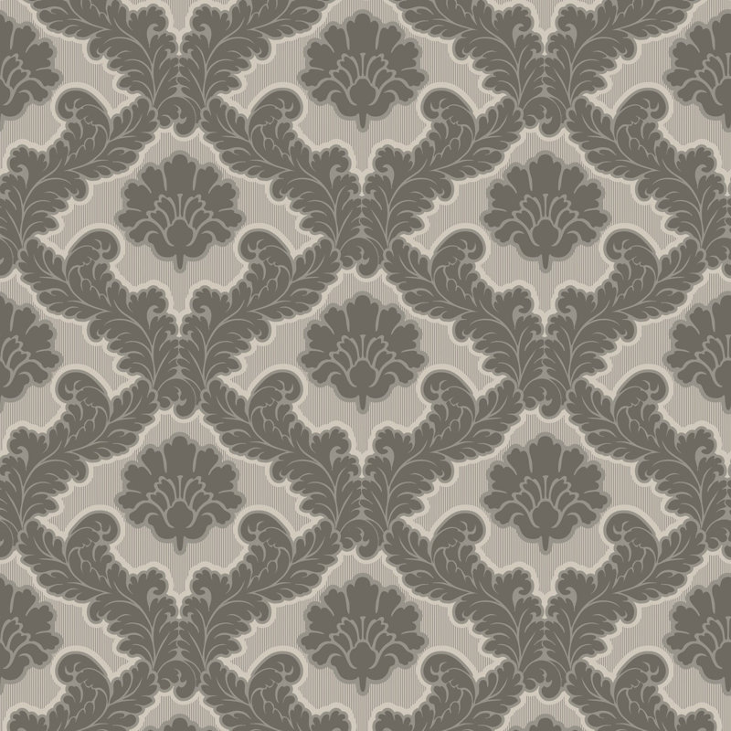 Drawing Room Leaf - Driftwood Wallpaper