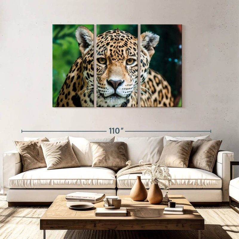 Lone Jaguar, 48" H x 74" W
