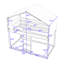 Lit superposé simple en bois avec tente Deller-1105698476