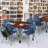 Kee Mobile 72" L Square Breakroom Table-93831392-85728432