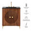 Meuble-lavabo en bois cannelé avec évier 30 po Vernon-118618763