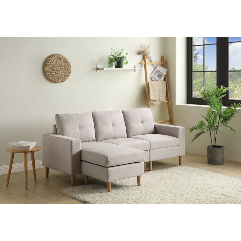 Moon 3 Seater Corner Sectional, Beige