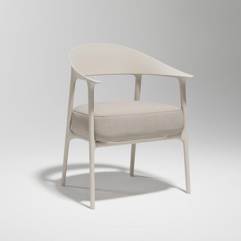 Fauteuil Afrique, Écru