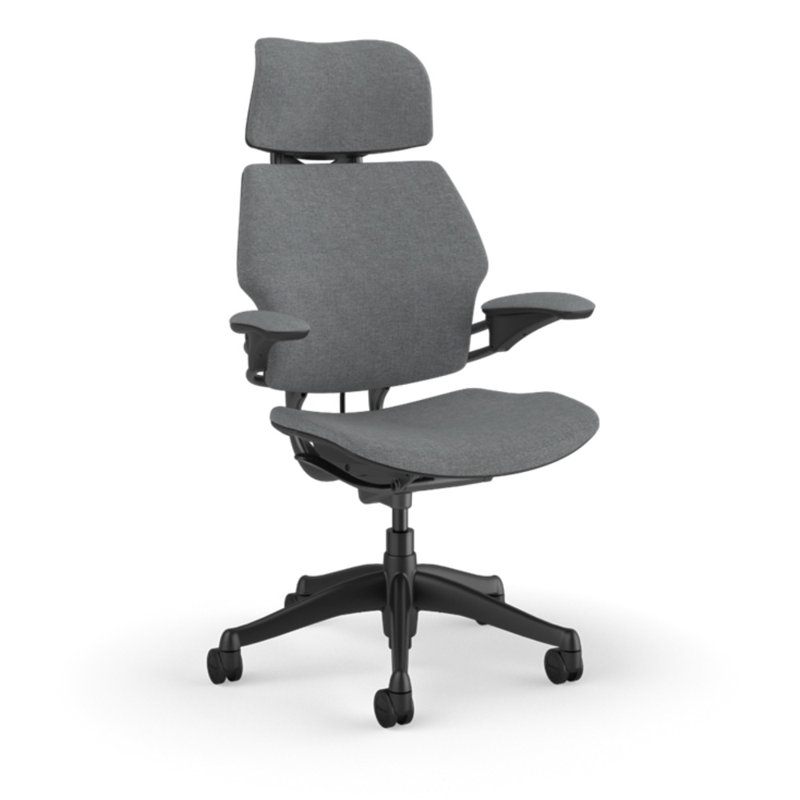 Freedom Headrest Ergonomic Task Chair - Guest, Gray - 12