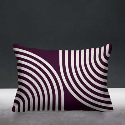 Kumba Geometric and Abstract Outdoor Reversible Throw Pillow