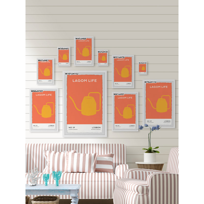 Minimalist Poster No 19 by Marmont Hill - Single Picture Frame Painting, 30cm H x 20cm W