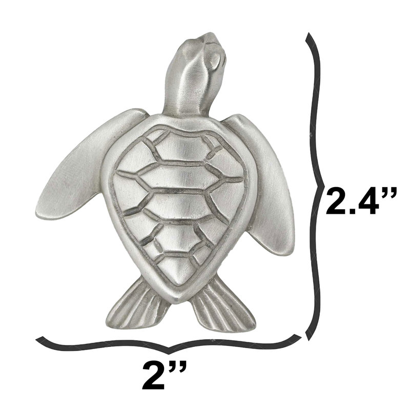 Poignée moyenne Turtle, Nickel brossé, 2 3/8", 1
