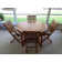 Clarisse Extendable Round Teak Outdoor Dining Table