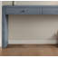 Forme courbée et tiroirs doubles! Cette console en bois bleu marine, avec son design de style campagnard, est une console pour votre entrée, votre couloir ou votre salon.-15252696