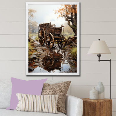 Watercolor Old Carriot Cart Memory