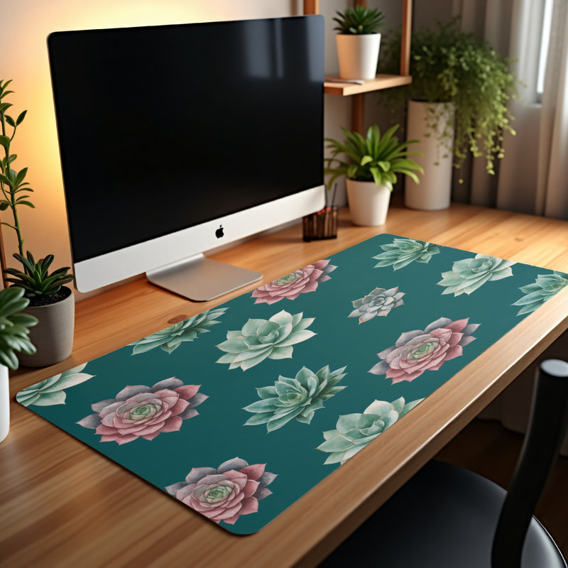 Polyester Desk Pad, 14.4x12.1