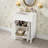 24 " W Freestanding Standard Free Standing Single Double Single Vanity Bathroom Vanity With Ceramic Top-970511167