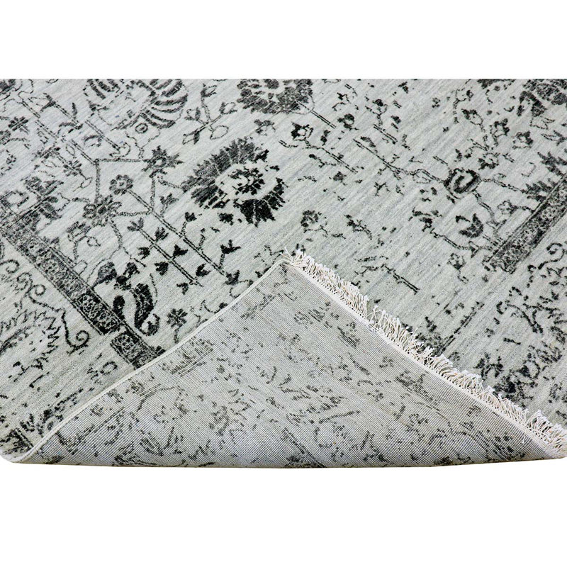 Hand Knotted Floral Area Rug, Rectangle 12' x 15'