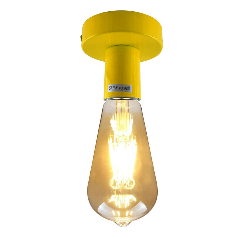 Avalea Semi Flush Mount, Yellow