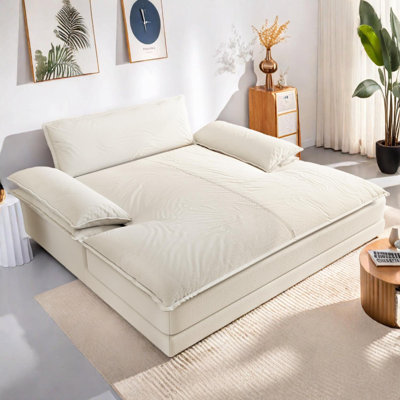 Chaise longue moderne surdimensionnée avec design détachable