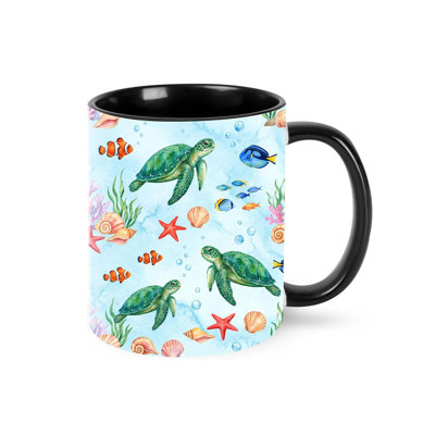 Sea Turtle Coffee Mug 11oz Ceramic Cup for Office and Home Festival Gifts