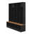 Wide Design Hall Tree With Storage Bench, Shoe Cabinet With Cube Storage & Shelves, Multifunctional Coat Rack With 8 Hooks-1539543822