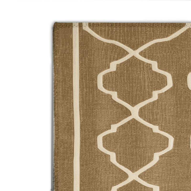 Tapis brun intérieur et extérieur Trellis, Rectangulaire 8 pi x 10 pi