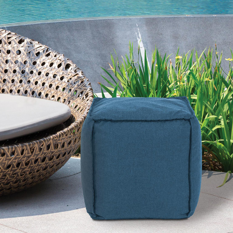 Repose-pieds carré Sunbrella 20 "Montano, Turquoise